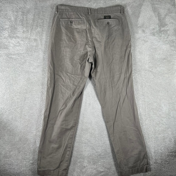Banana Republic Emerson Chino Pants Mens 38x32 Gray Slim Fit Casual Trousers - Picture 3 of 12